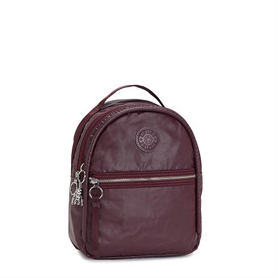 Kipling Kae Metallic Sırt Çantaları Bordo | TR 1625AH